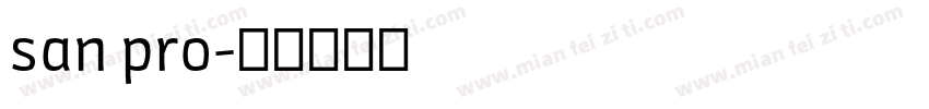 san pro字体转换